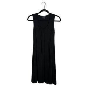 NWOT Karen Kane Outside Seam Tank Dress Knee Length Jersey Knit Stretch Black XS